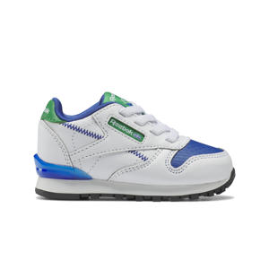 Classic Leather Step 'N' Flash sneakers met lichtjes wit/kobaltblauw/groen