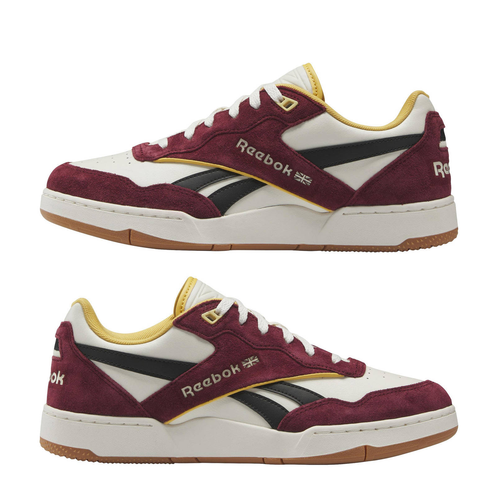 Reebok Classics BB 4000 II Sneakers Wit/donkerrood/zwart | Wehkamp