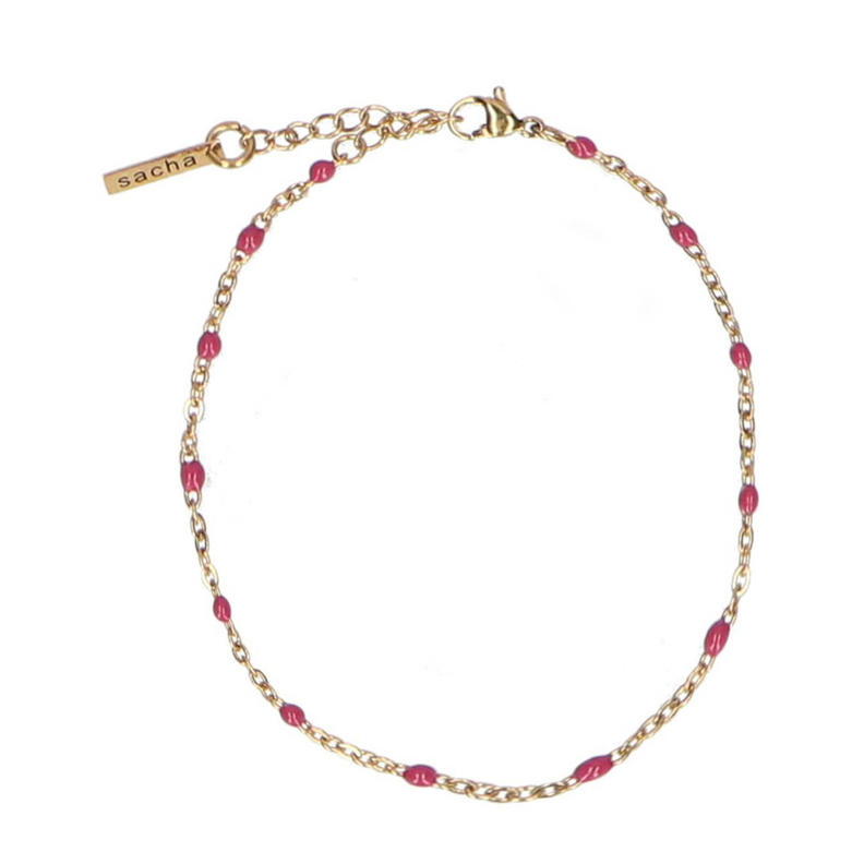 Sparkling Jewels armband 3 Beads White CZ Goudkleurig - Jewelz & More Sparkling Jewels armband 3 Beads White CZ Goudkleurig - Jewelz & More