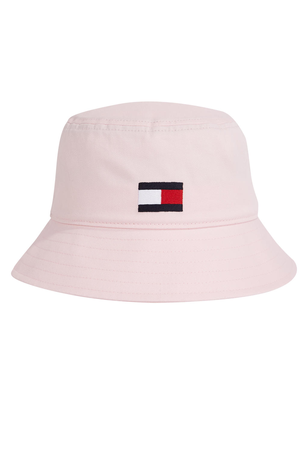 Tommy Hilfiger bucket hat met logo lichtroze wehkamp