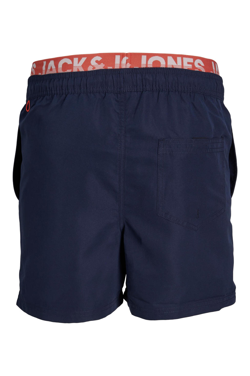 JACK & JONES PANTS STUDIO zwemshort JPSTFIJI donkerblauw/rood wehkamp