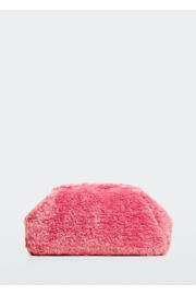 thumbnail: Mango teddy clutch roze
