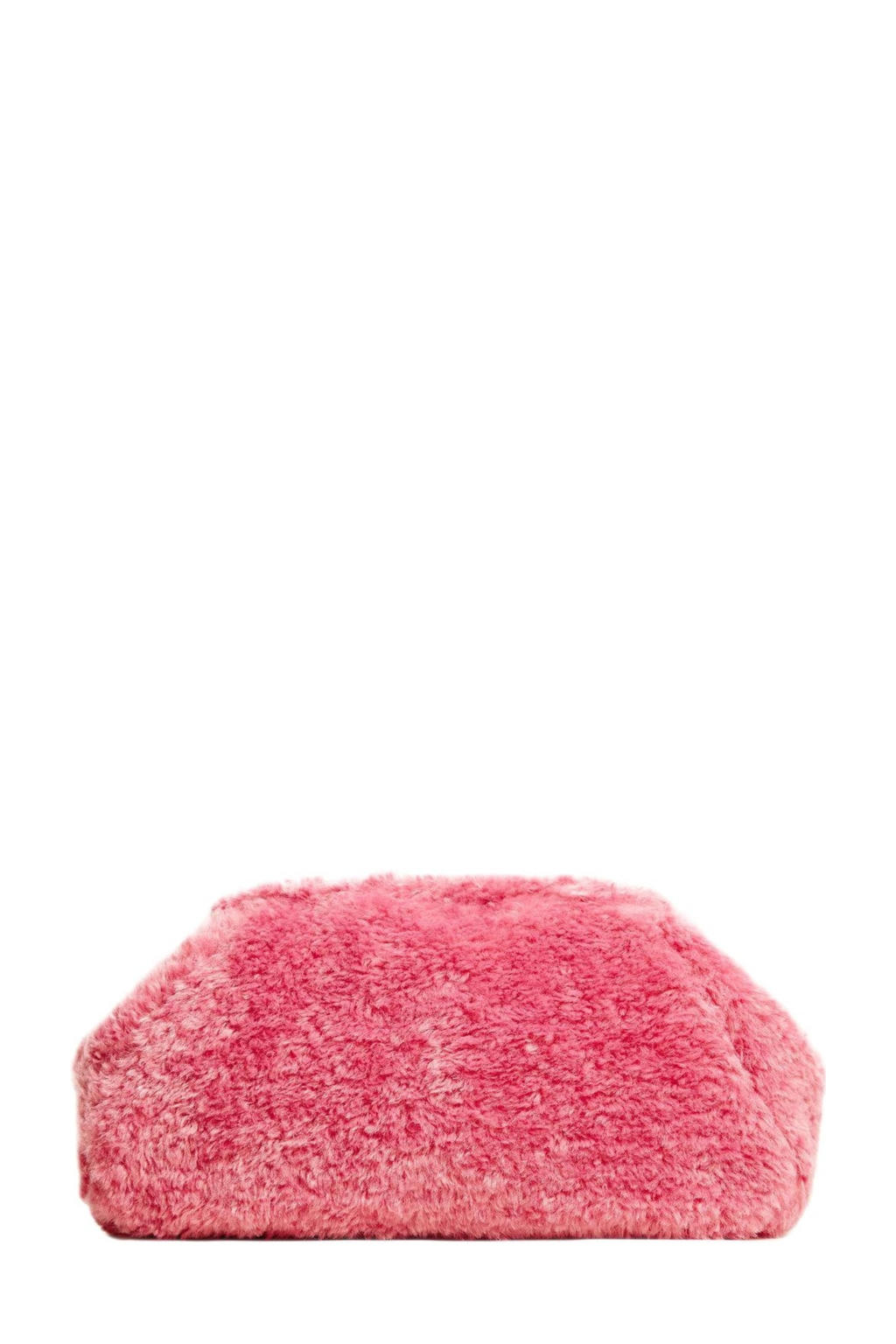 Mango teddy clutch roze