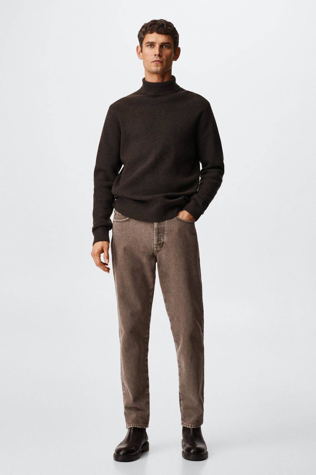 Wollen Coltrui Coltrui Mannen Wollen Trui Rolkraagtrui Heren