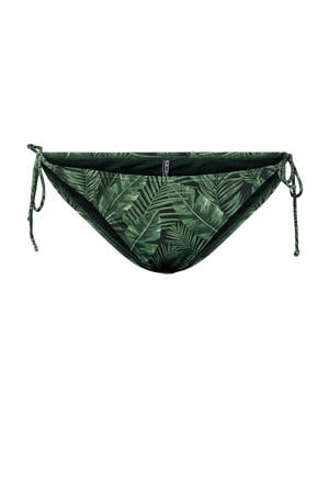 strik bikinibroekje PCBILMA groen/zwart