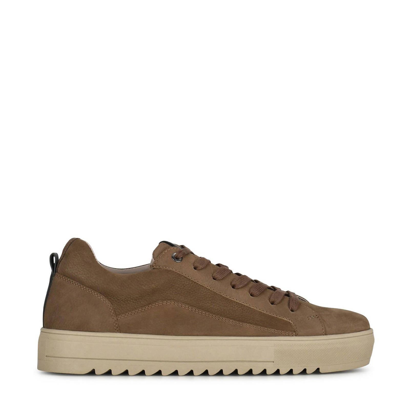 PS Poelman MIKE suede sneakers taupe wehkamp