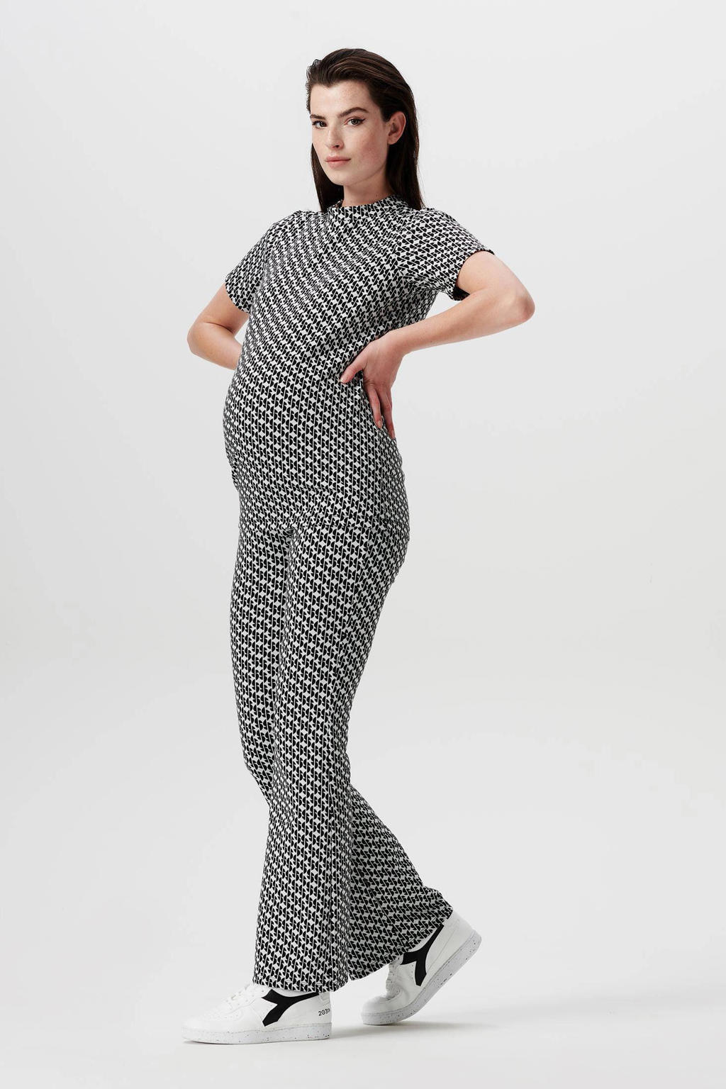 Supermom Top Devine all Over Print-Maglietta a Maniche Lunghe T