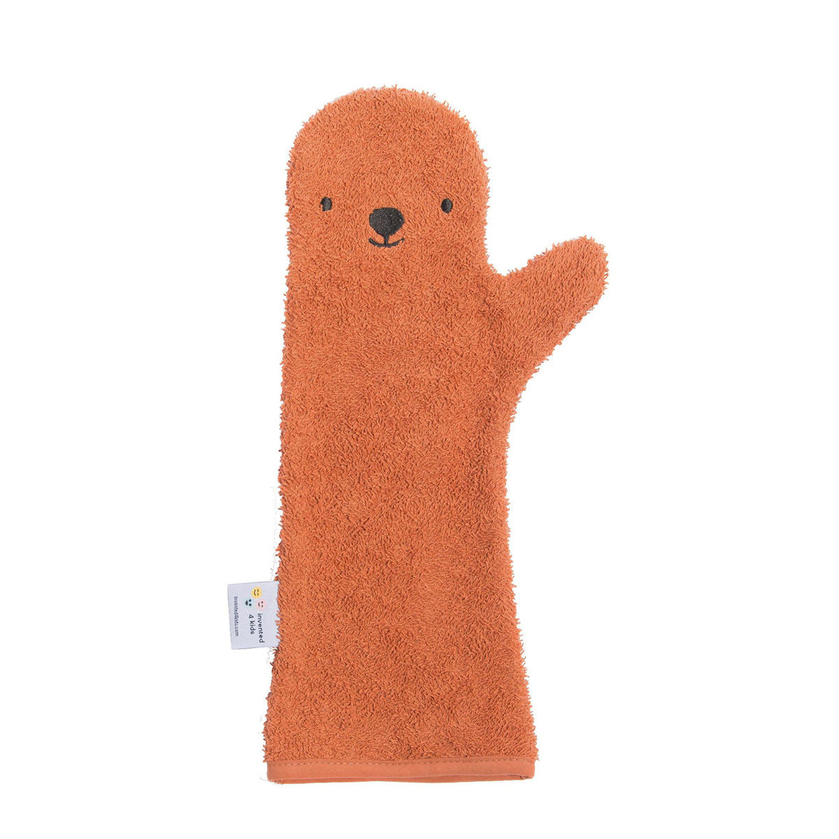 Nifty Baby Shower Glove Roestbruin Baby washand Beer wehkamp