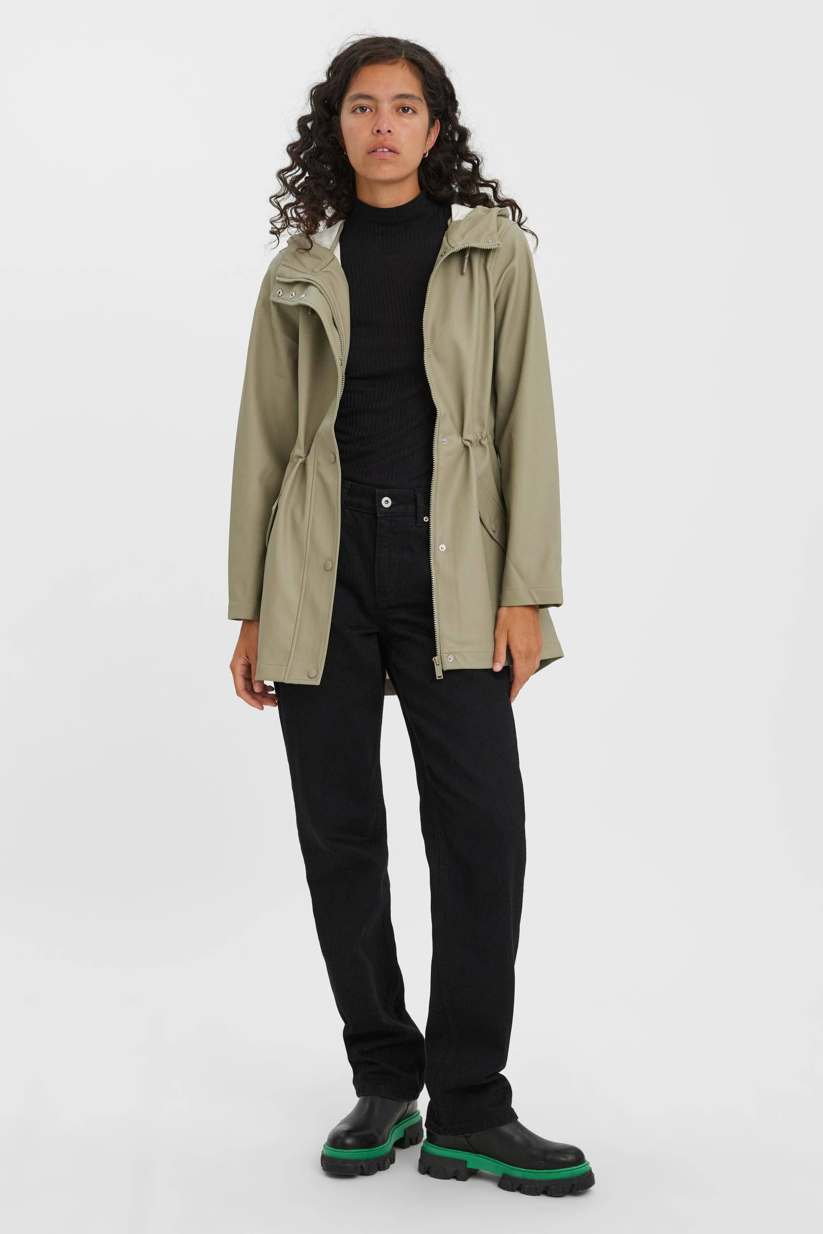 Vero moda 2025 regenjas groen