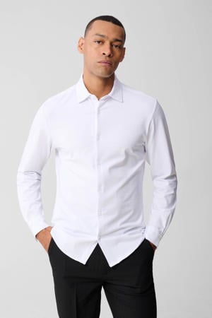 regular fit overhemd wit