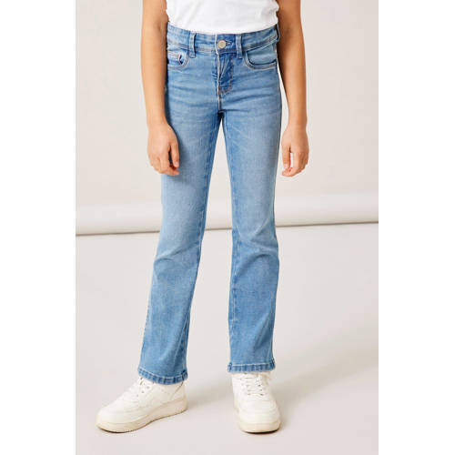 NAME IT KIDS bootcut fit jeans NKFPOLLY medium blue denim
