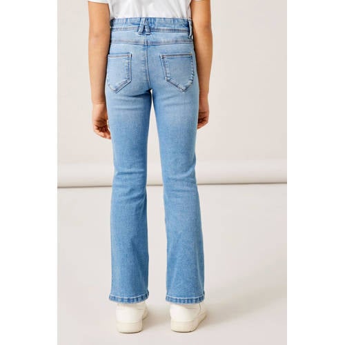 NAME IT KIDS bootcut fit jeans NKFPOLLY black denim afbeelding