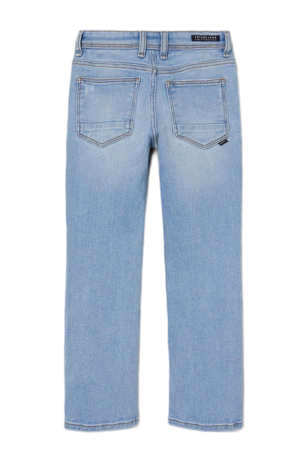 NAME IT Jungen Jeans - Bequeme Straight Fit Hose Mit Verstellbarem Bund