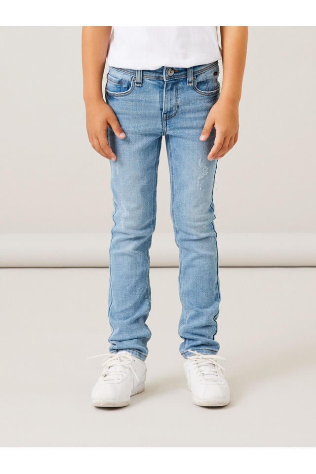 moreel stil Ondergeschikt NAME IT KIDS straight fit jeans NKMRYAN light blue denim | wehkamp