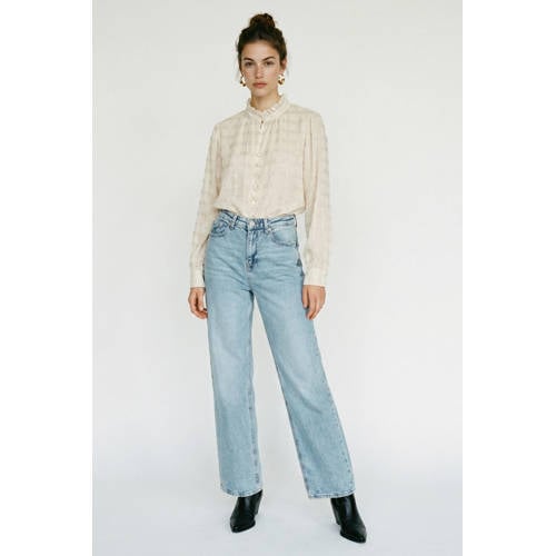 VERO MODA wide leg high waist blauw afbeelding