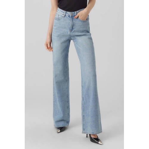 VERO MODA wide leg jeans high waist blauw afbeelding