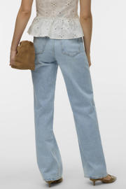 thumbnail: VERO MODA wide leg jeans high waist blauw