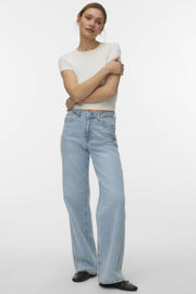 thumbnail: VERO MODA wide leg jeans high waist blauw