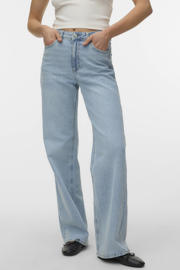 thumbnail: VERO MODA wide leg jeans high waist blauw