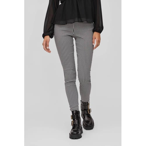 VILA 7/8e legging VILAURA met pied-de-poule print zwart/wit afbeelding