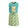 Orange Stars jurk Marietje met all over print turquoise/geel
