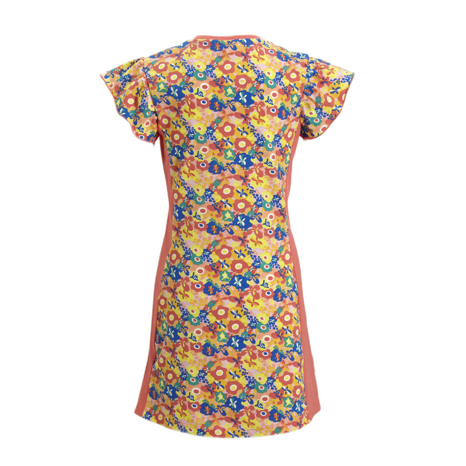 Orange Stars jurk Margareth met all over print oranje