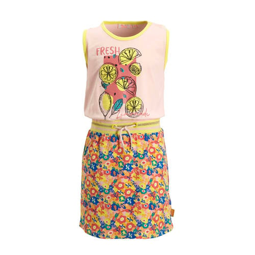 Orange Stars jurk Marietje met all over print lichtroze afbeelding