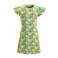 Orange Stars A-lijn jurk Magareth met all over print en ceintuur multi