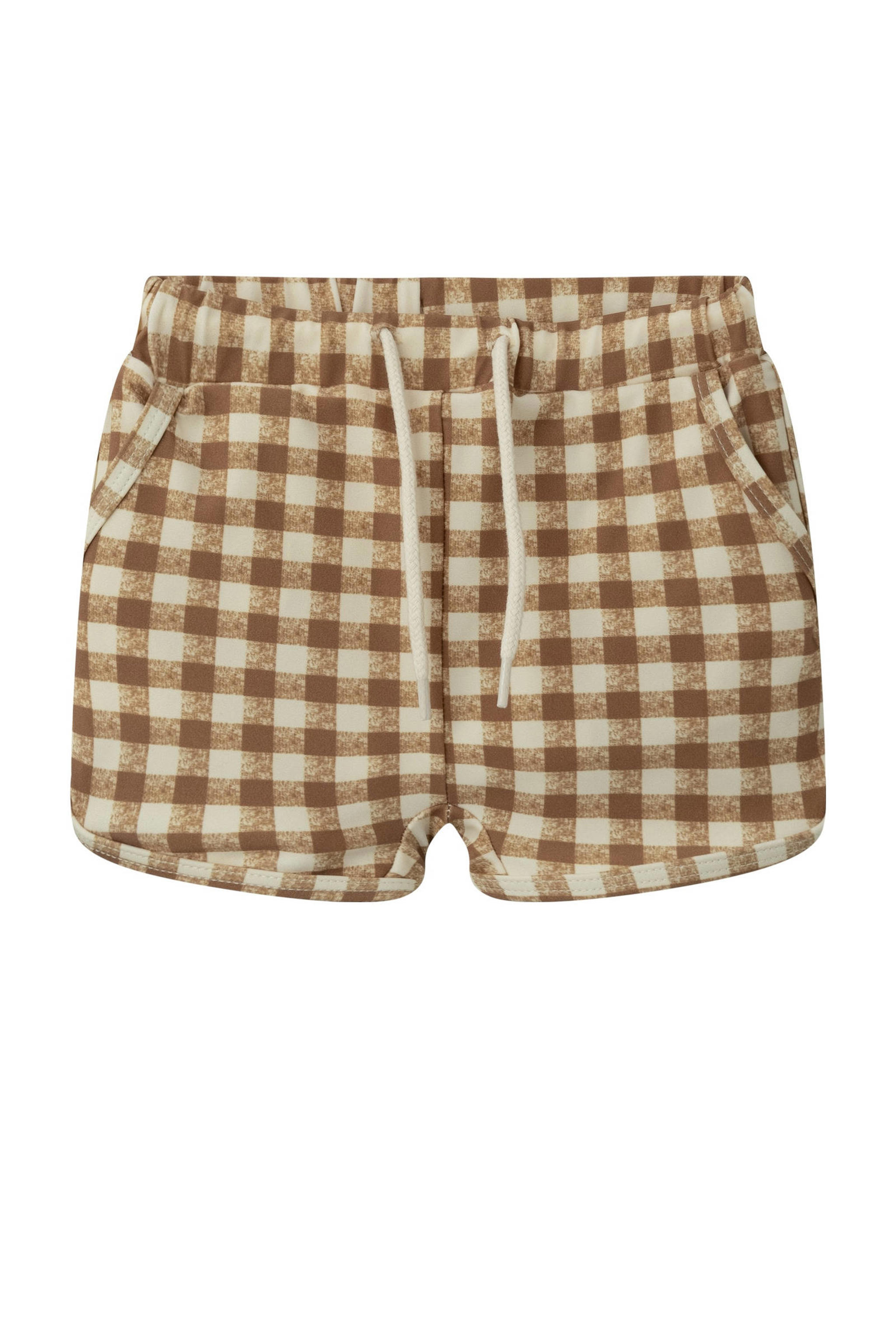 LIL' ATELIER BABY NBMFAUNO zwemshort bruin/wit wehkamp