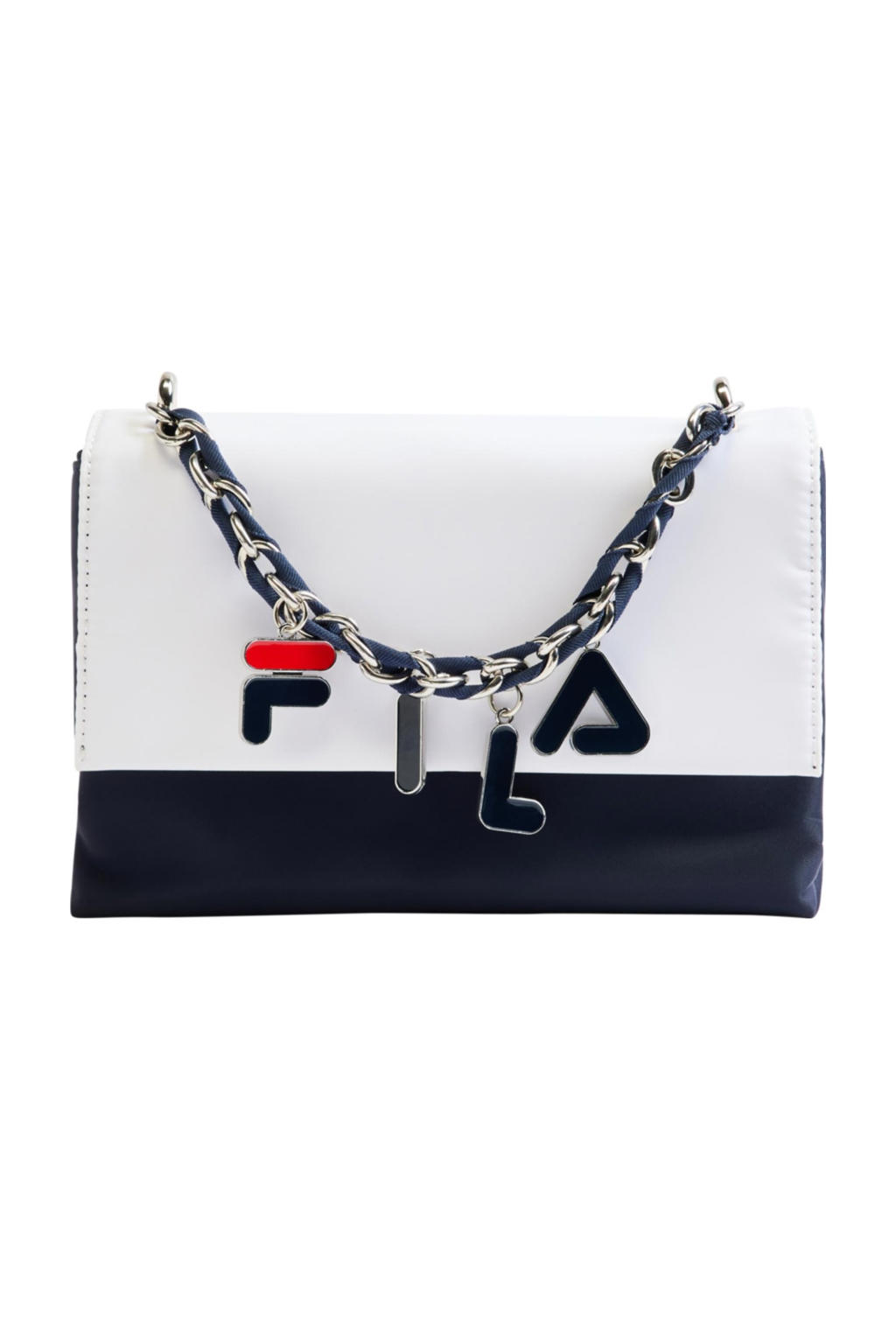 Fila crossbody tas met logo donkerblauw/wit wehkamp