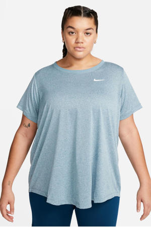 Plus Size sport T-shirt blauw