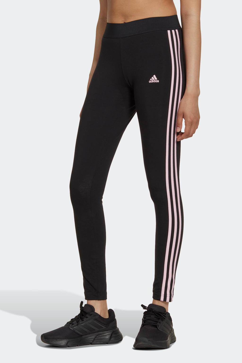 ze Kwelling roltrap adidas Sportswear legging zwart/roze | wehkamp