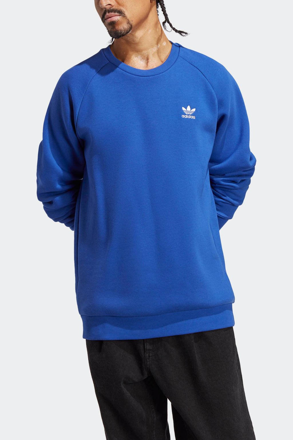 Gorgelen uitdrukken gek adidas Originals sweater blauw | wehkamp
