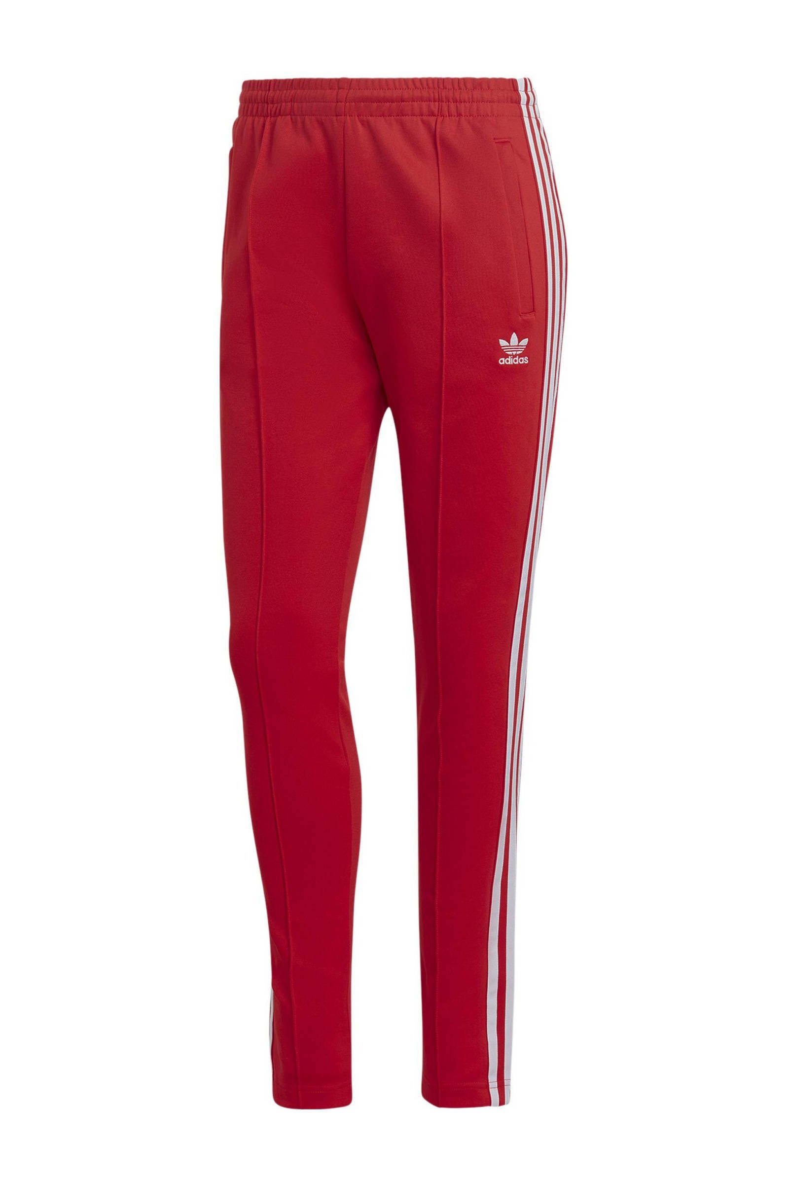 Adidas joggingbroek dames rood hot sale