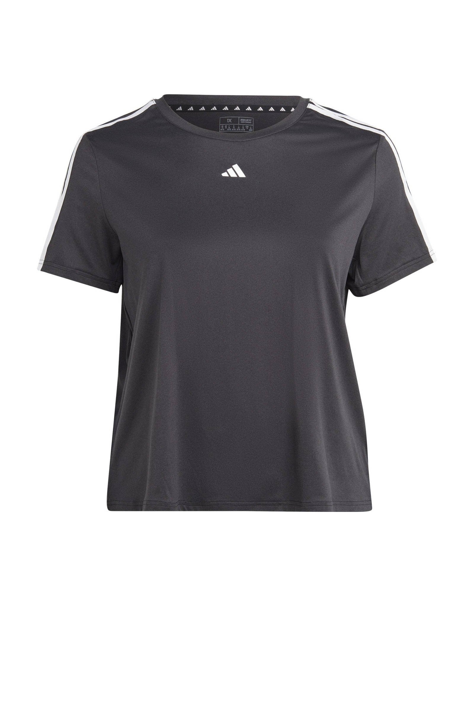 Adidas shirt on sale zwart wit dames