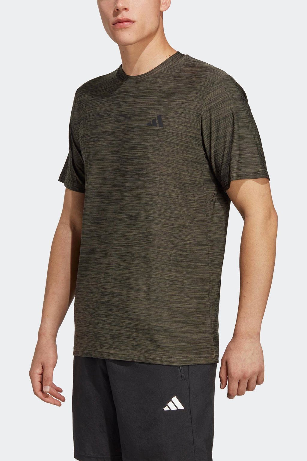 Licht Montgomery Schiereiland adidas Performance sport T-shirt olijfgroen | wehkamp
