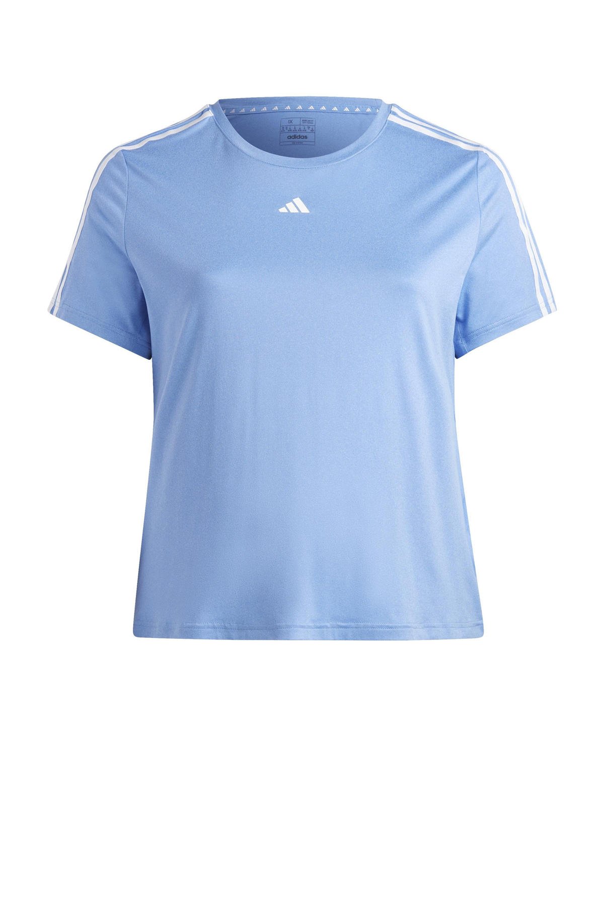 Geschikt Om toestemming te geven Verstoring adidas Performance Plus Size sport T-shirt lichtblauw | wehkamp