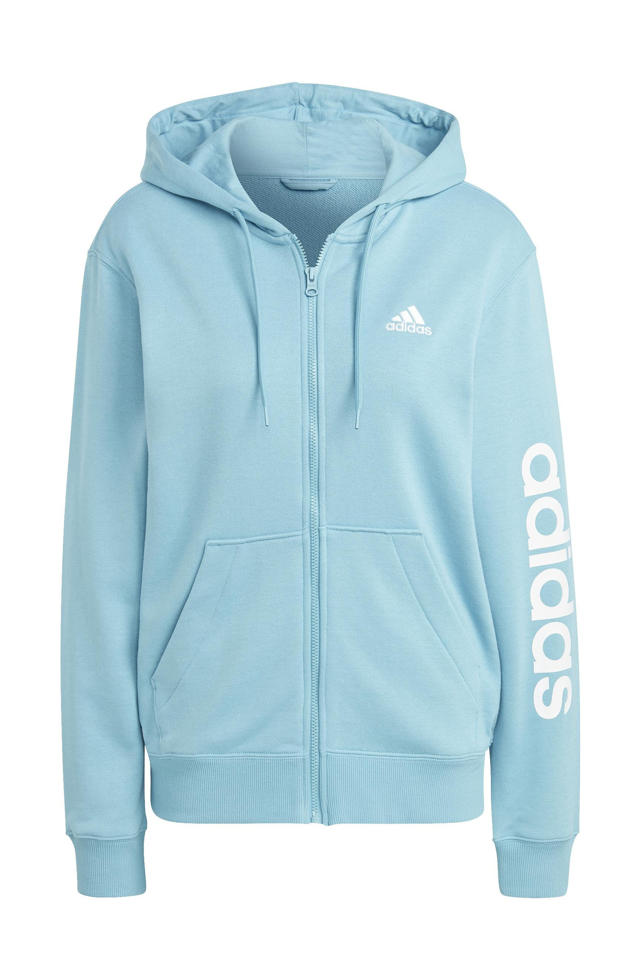 Gymnastiek Giet Toegepast adidas Sportswear vest lichtblauw/wit | wehkamp