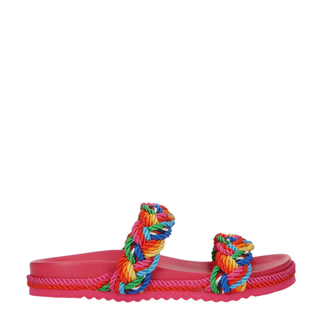 slippers roze multi | wehkamp