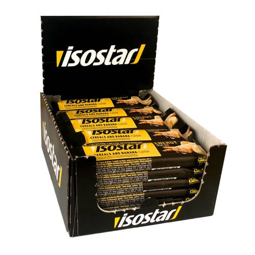 Wehkamp Isostar Energy sport bar banana & cereals - 30 stuks aanbieding