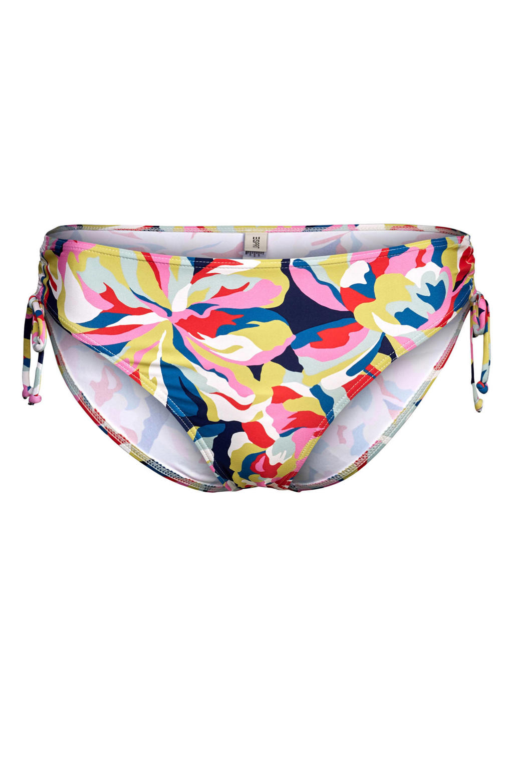 ESPRIT Women Beach bikinibroekje blauw/roze/geel wehkamp