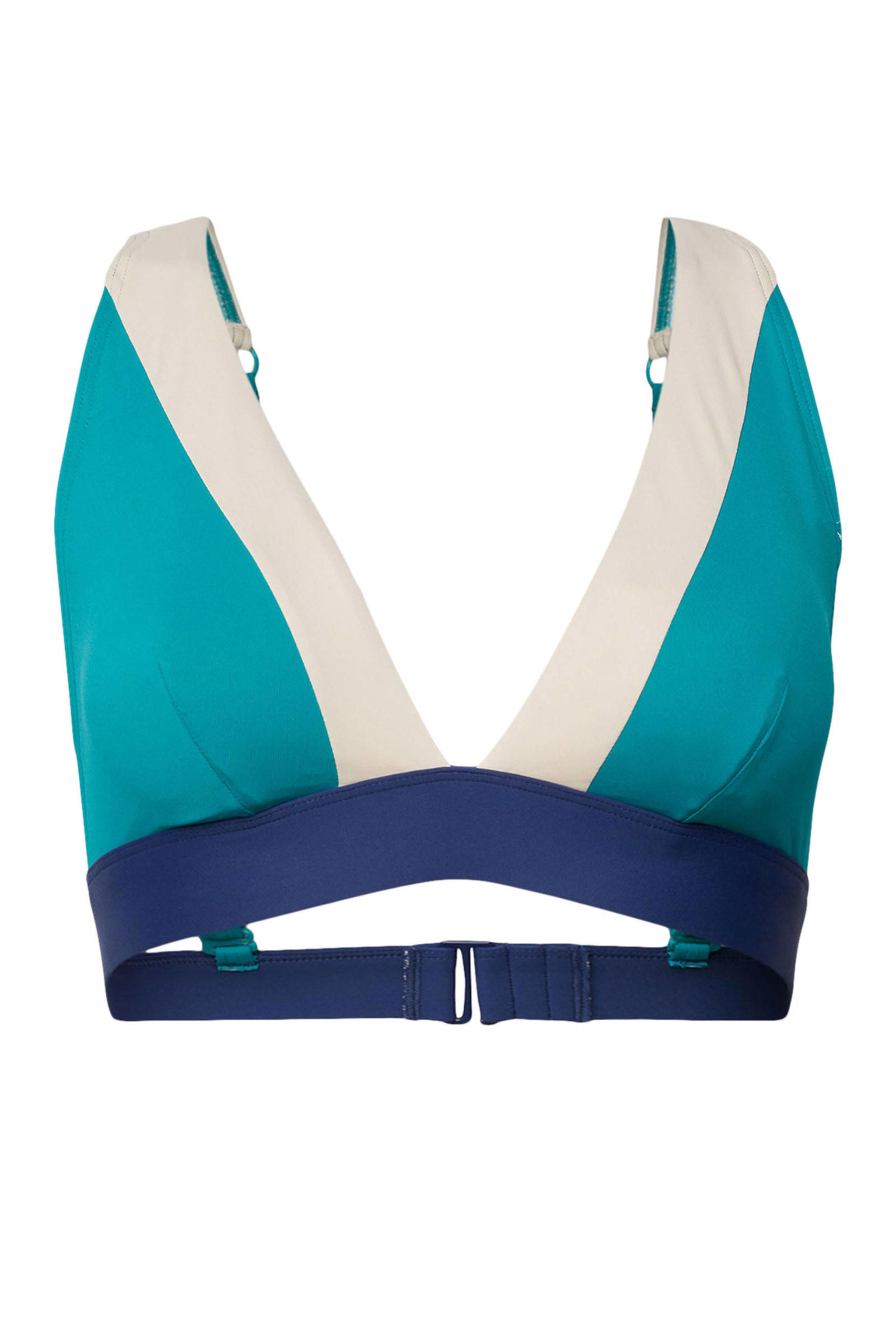 ESPRIT Women Beach bikinitop blauw/wit/donkerblauw wehkamp