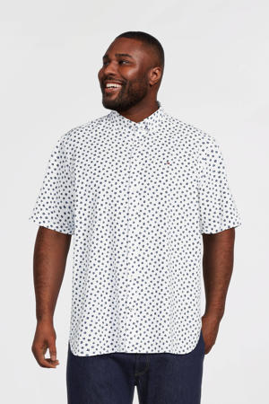 regular fit overhemd Plus Size met all over print optic white