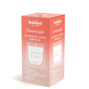 geurkaars CleanLight Refill - Cedarwood & Vetiver (set van 2)