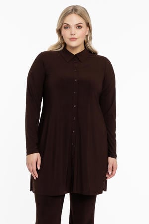 top DOLCE van travelstof bruin