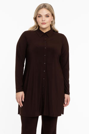 top DOLCE van travelstof bruin