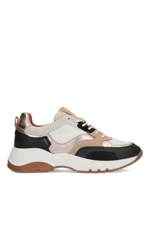 suède chunky sneakers zwart