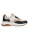 Manfield suède chunky sneakers zwart