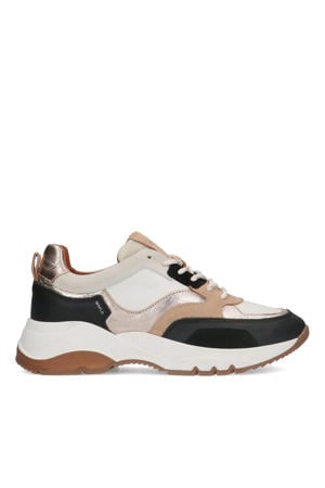 suède chunky sneakers zwart