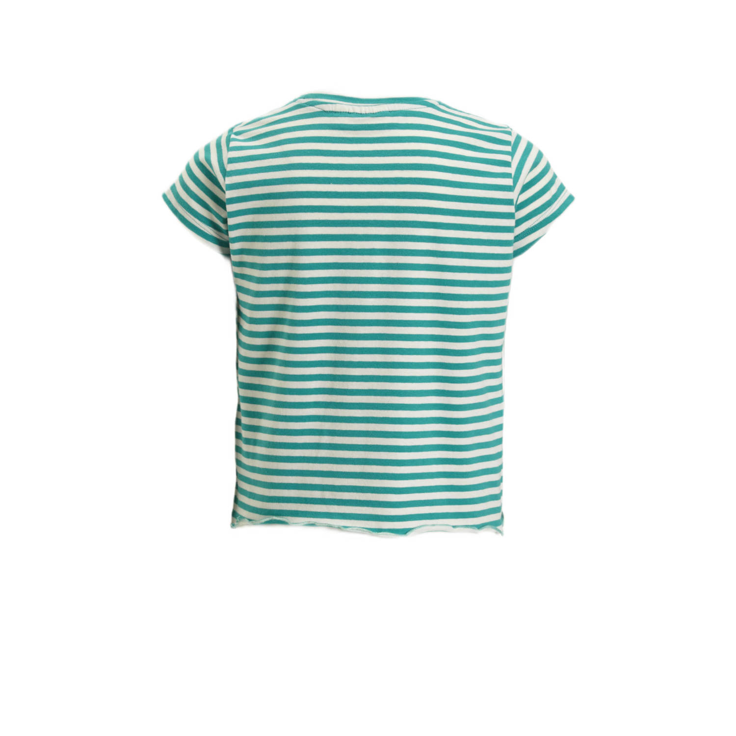 Orange Stars gestreept T-shirt Marjon groen ecru